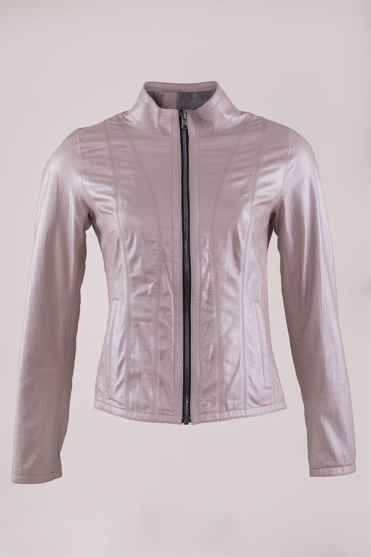 Picture of Best woman powder leather jacket