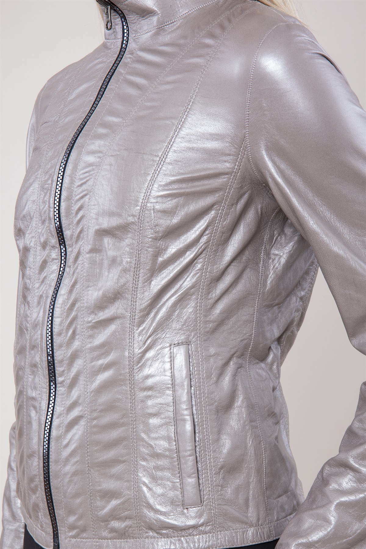 Picture of BestDeri female mink leather jacket