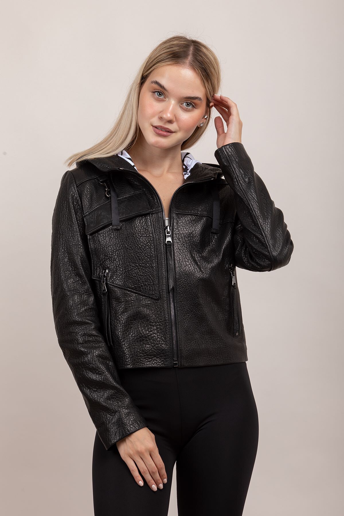 Picture of The best woman 609 leather jacket
