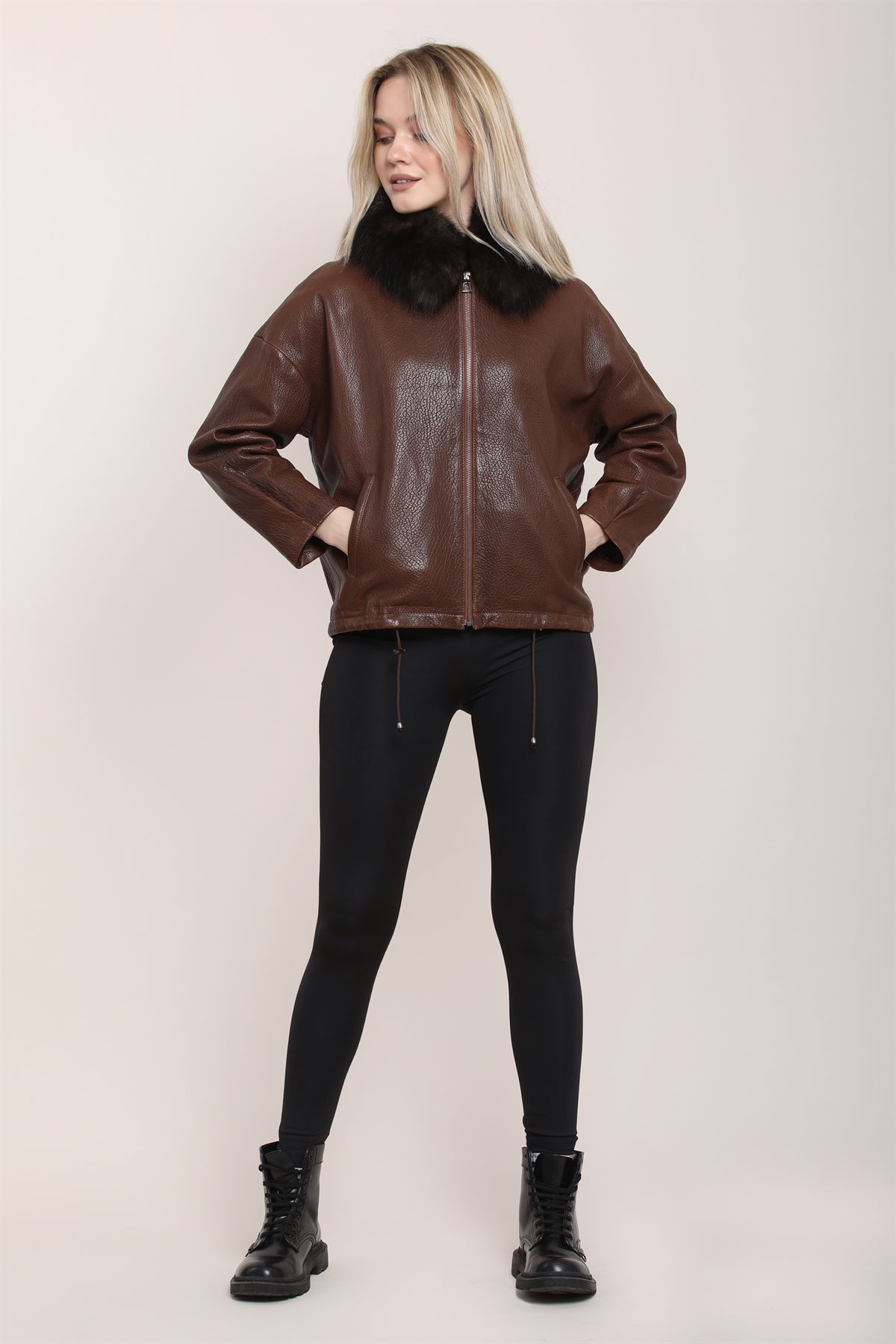 Picture of BESTDERI WOMEN HD-515 Leather Jacket