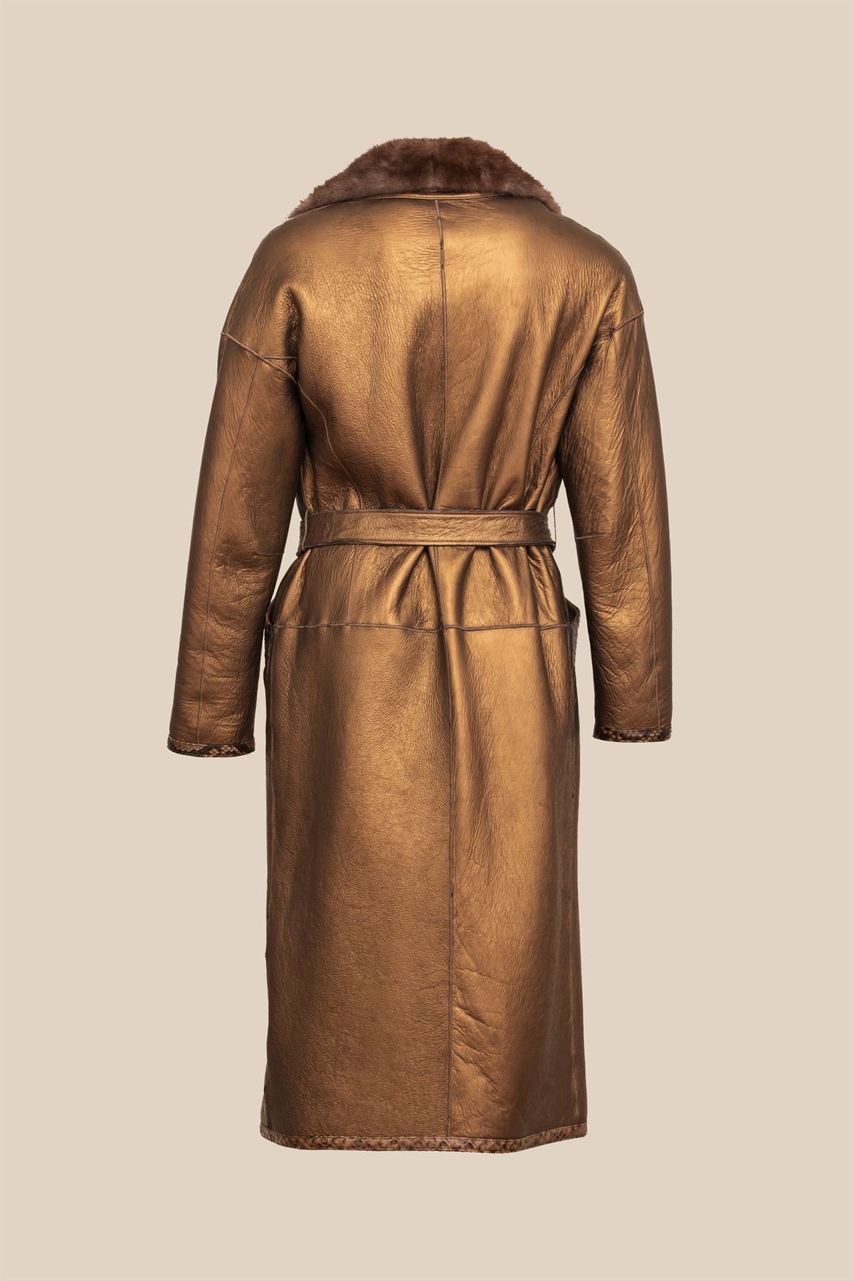Resim Bestderi Kadın R-555 Lacivert Kürk Ceket