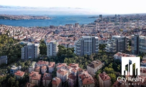 تصویر لوکس ترین پروژه در منطقه نشانتاشی استانبول با نمای بسفر و استخر خصوصی