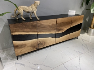 Picture of Walnut Black Sideboard