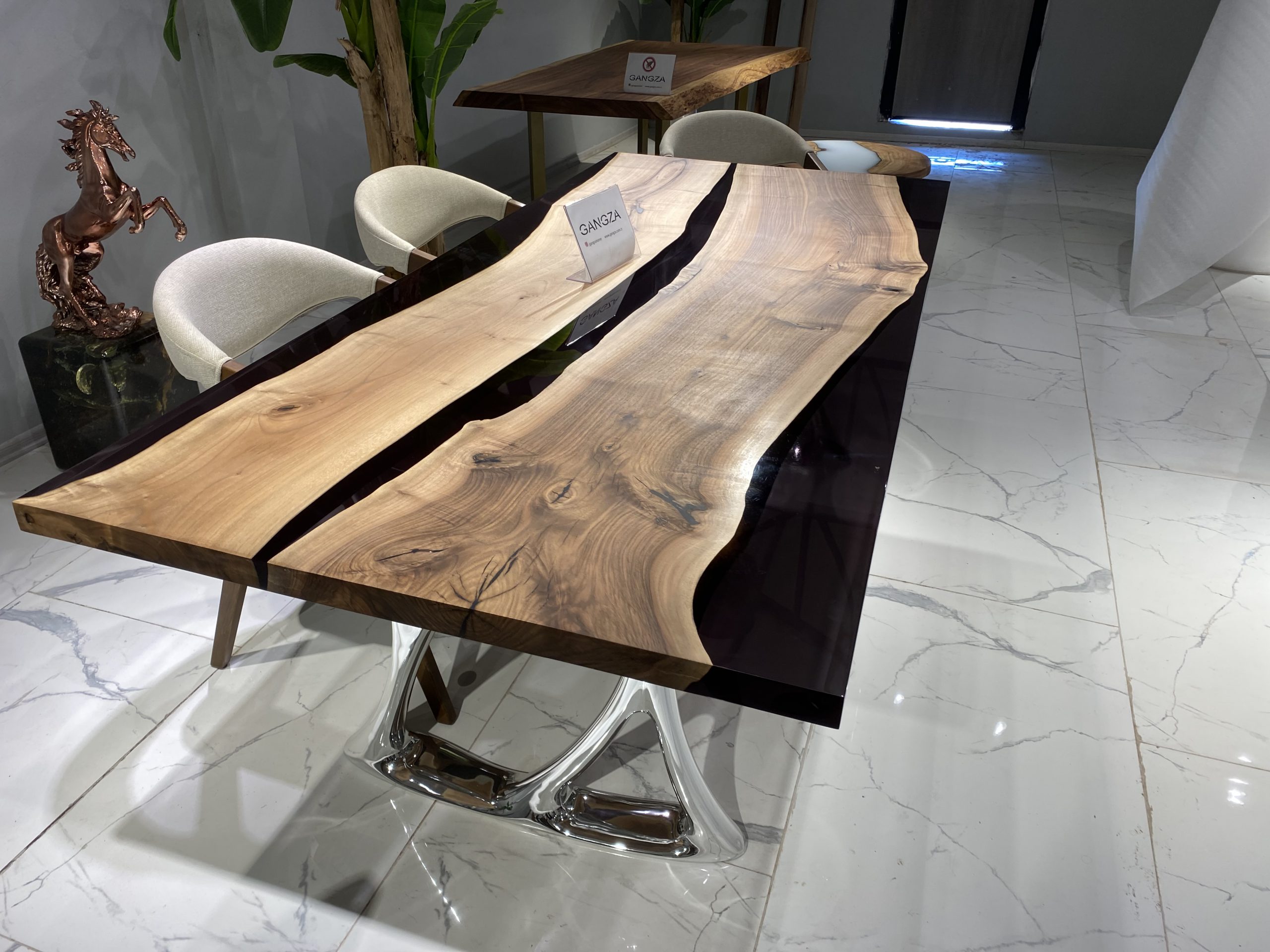 Picture of walnut river table