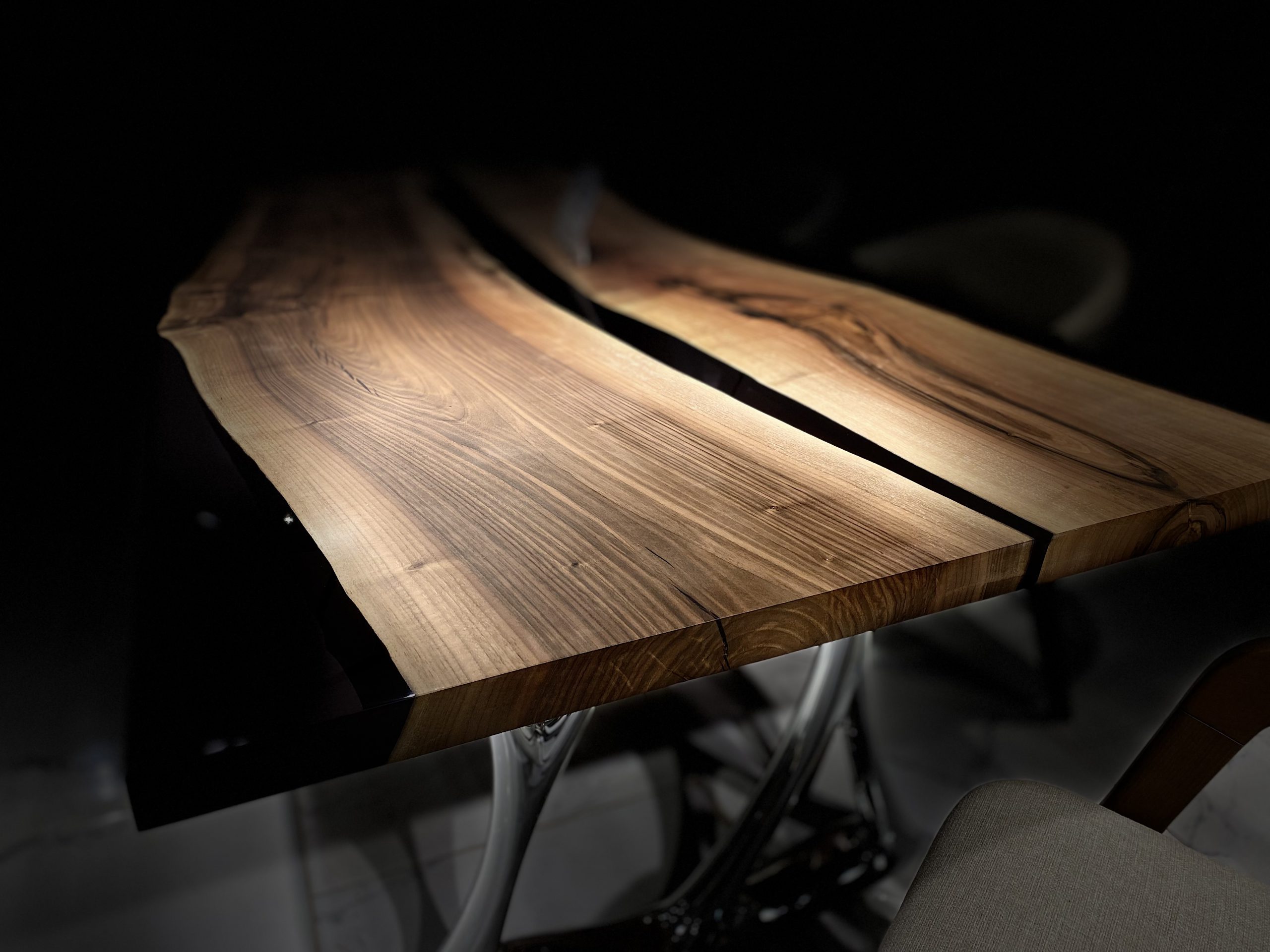 Picture of walnut river table
