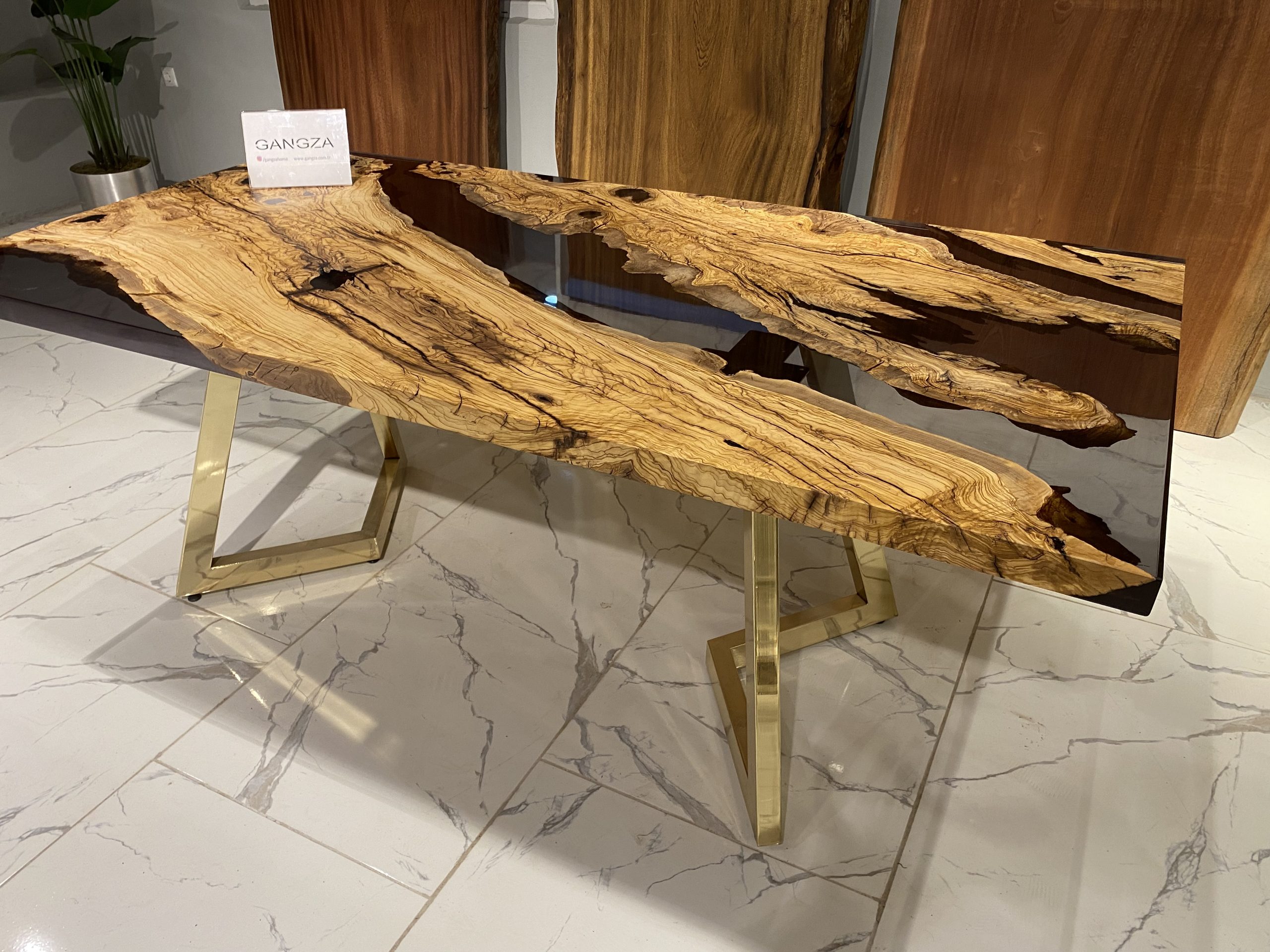 Picture of Olive River Epoxy Table