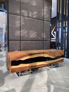 Picture of Suar Wood Epoxy Credenza & Sideboard 