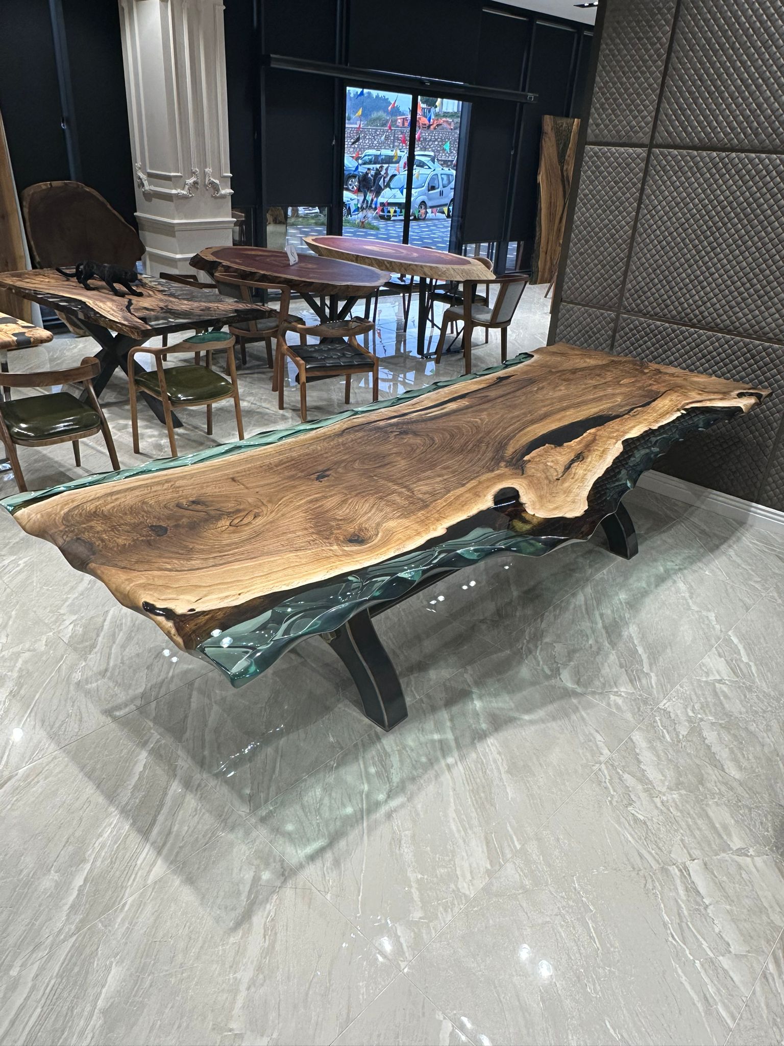Picture of Walnut Wood Conferance Table 