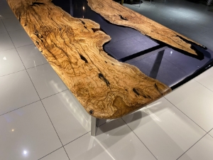 Picture of Olive  Wood Epoxy Table