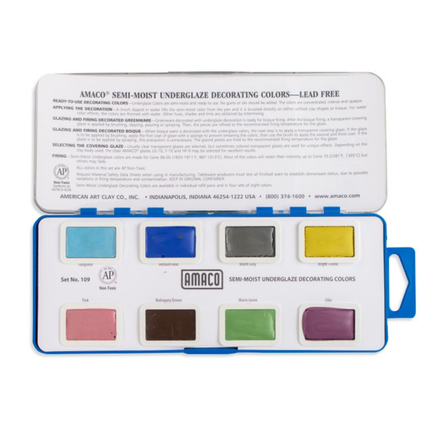 Picture of Semi-Moist Underglaze Watercolor Set #109