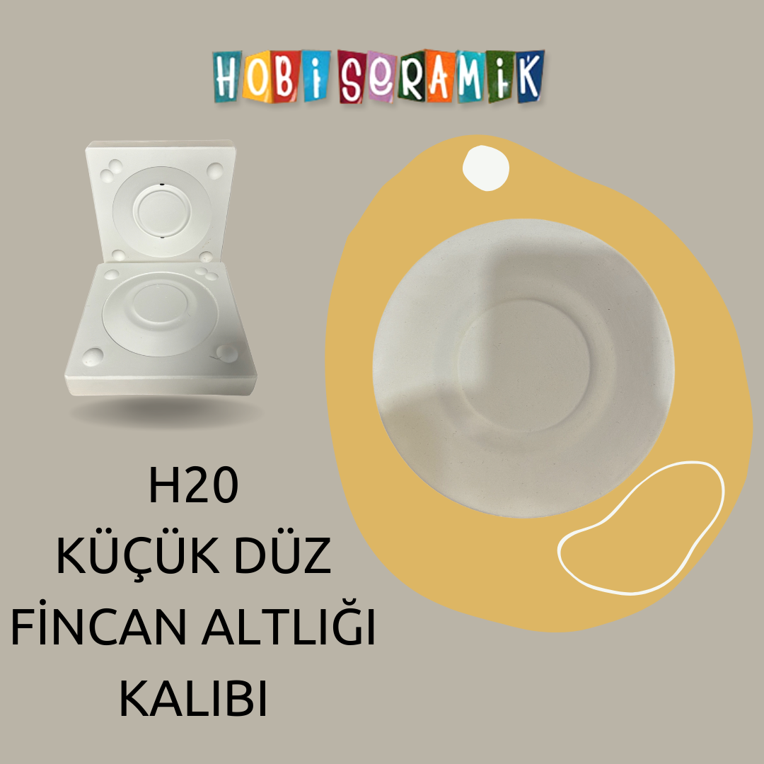 Resim H20 KÜÇÜK DÜZ FİNCAN ALTLIĞI KALIBI