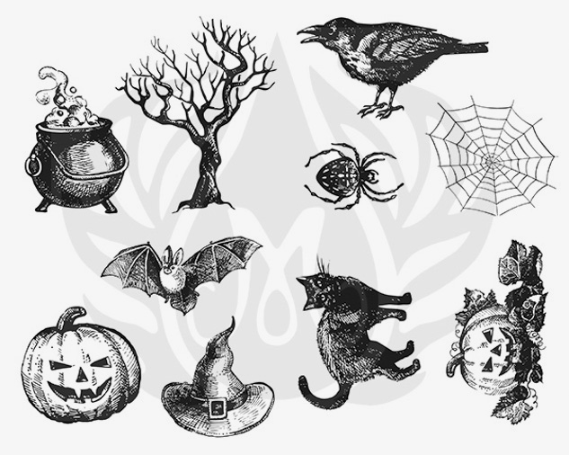 Resim DESIGNER SILKSCREEN HALLOWEEN DSS-0118