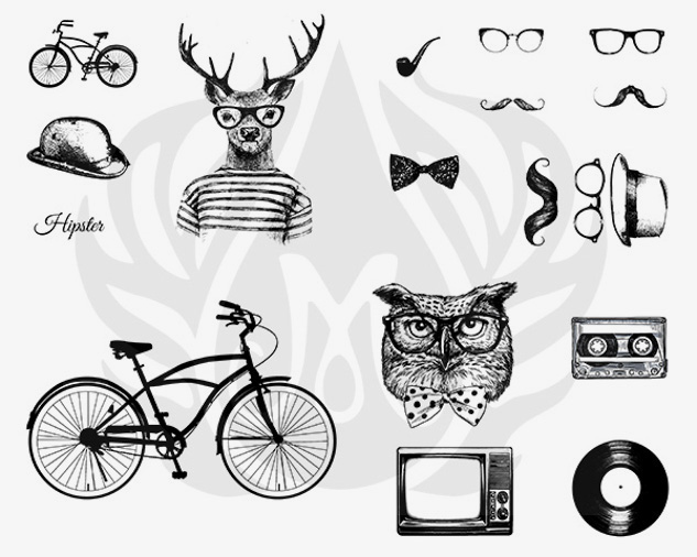 Picture of DESIGNER SILKSCREEN HIPSTER DSS-0142