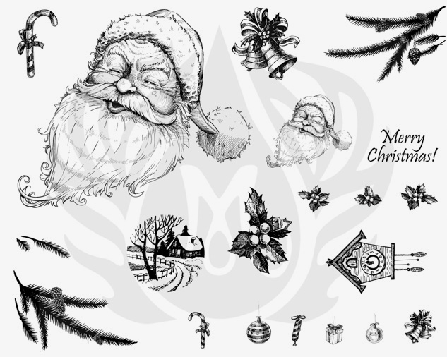 Picture of SERIGRAPHY MERRY CHRISTMAS DSS-0133