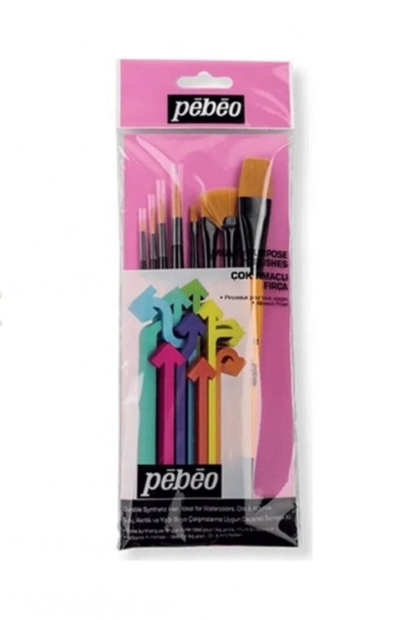 Picture of Pebeo 8-Piece Mixed Brush Set - Set 4