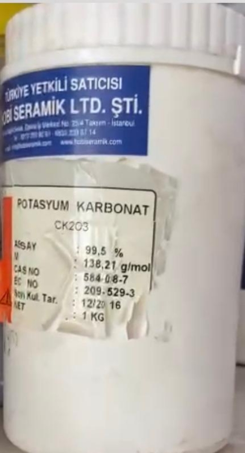 Resim POTASYUM KARBONAT 1KG