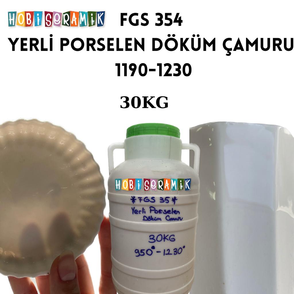 Resim FGS 354 YERLİ PORSELEN DÖKÜM ÇAMURU 30KG