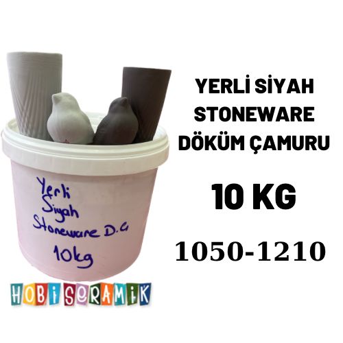 Picture of BLACK STONEWARE DOMESTIC FASTING MUD 10 KG (1190-1210)