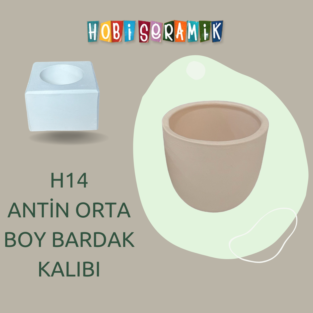 Resim H14 ANTİN ORTA BOY BARDAK KALIBI