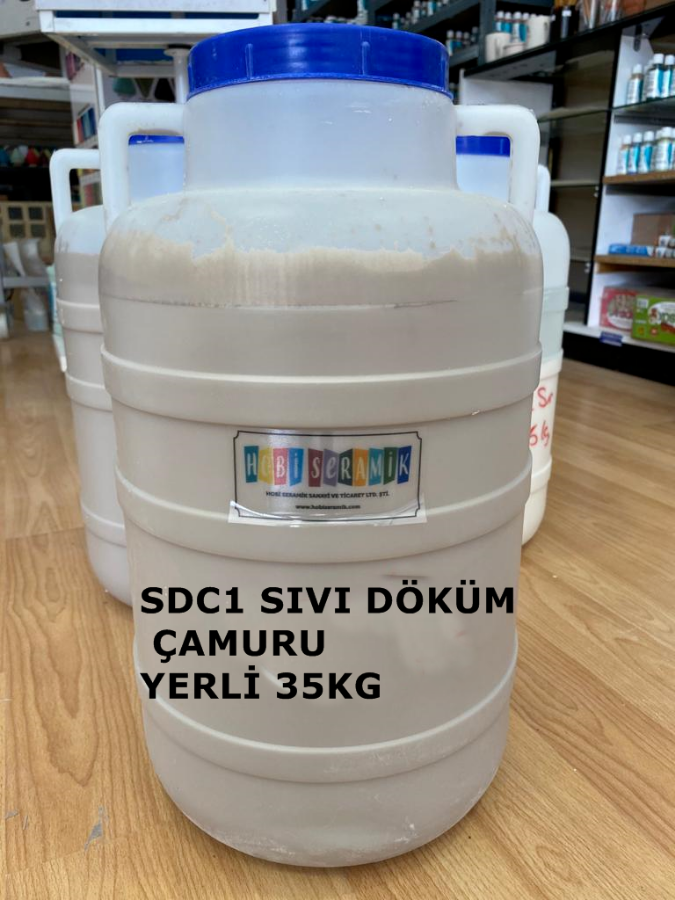 Resim SDC1 YERLİ SERAMİK DÖKÜM ÇAMURU SIVI 35KG	(MAĞAZA SATIŞI VARDIR KARGOLANAMIYOR)