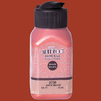 Picture of Artdeco Metallic Acrylic Paint 75Ml Antique Copper 3738