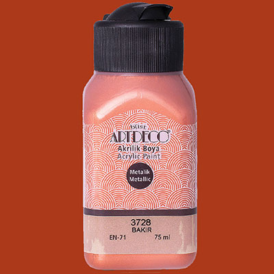 Picture of Artdeco Metallic Acrylic Paint 75Ml Copper 3728