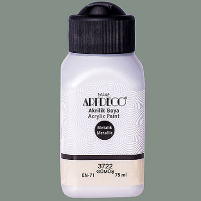 Picture of Artdeco Metallic Acrylic Paint 75Ml Silver 3722