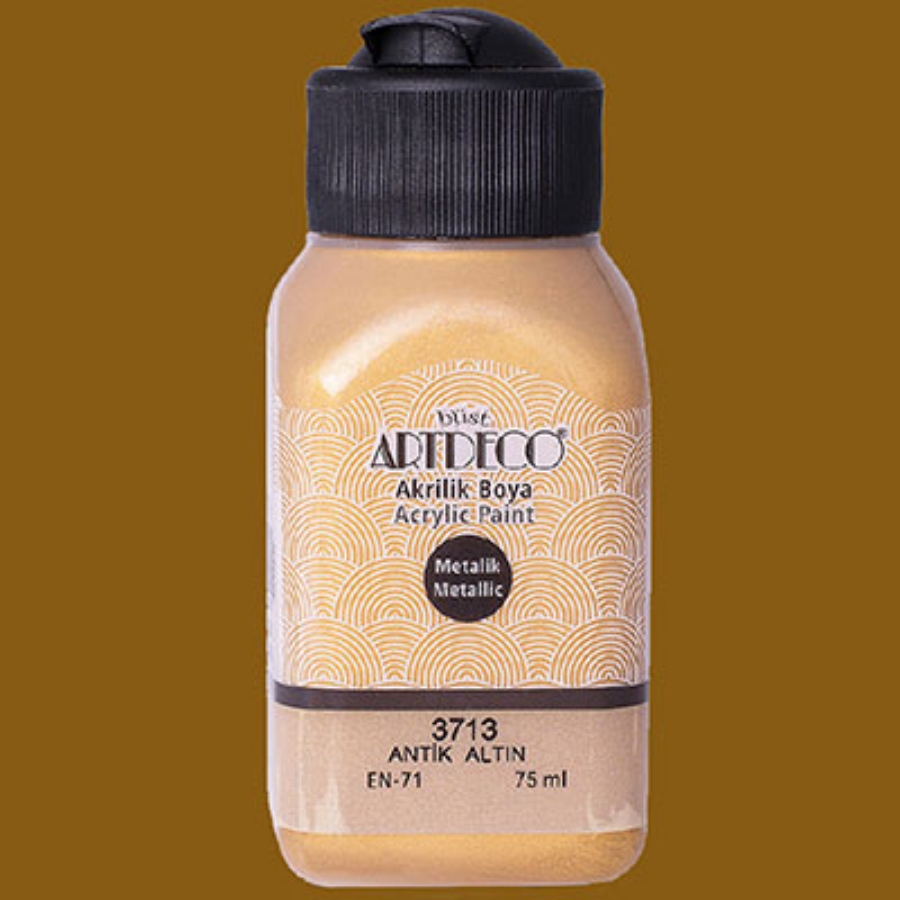 Picture of Artdeco Metallic Acrylic Paint 75Ml Antique Gold 3713