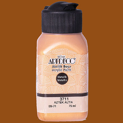 Picture of Artdeco Metallic Acrylic Paint 75Ml Aztec Gold 3711