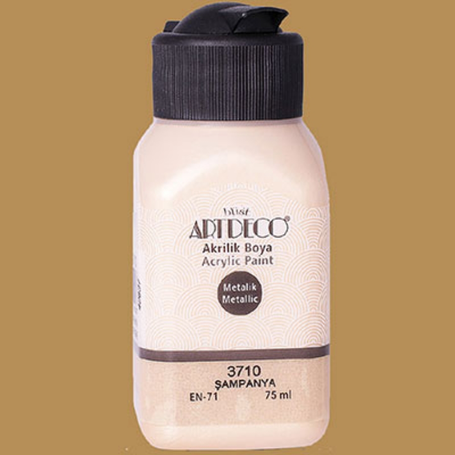 Picture of Artdeco Metallic Acrylic Paint 75Ml Champagne 3710