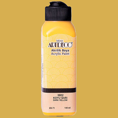 Picture of Artdeco Acrylic Paint 140Ml Dark Yellow 3602