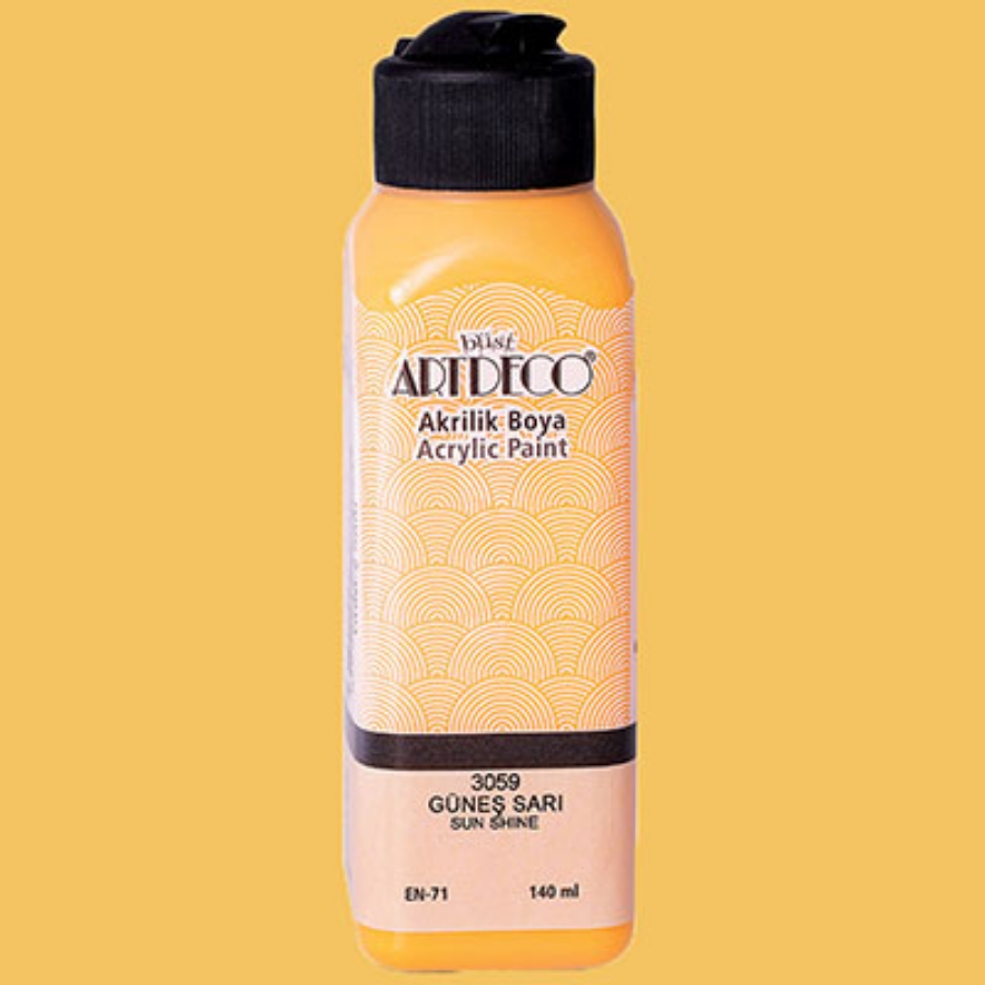 Picture of Artdeco Acrylic Paint 140Ml Güneş Yellow 3059