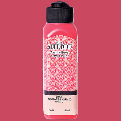 Picture of Artdeco Acrylic Paint 140Ml Tomato Red 3043