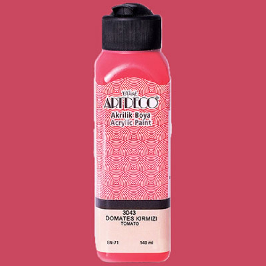 Picture of Artdeco Acrylic Paint 140Ml Tomato Red 3043