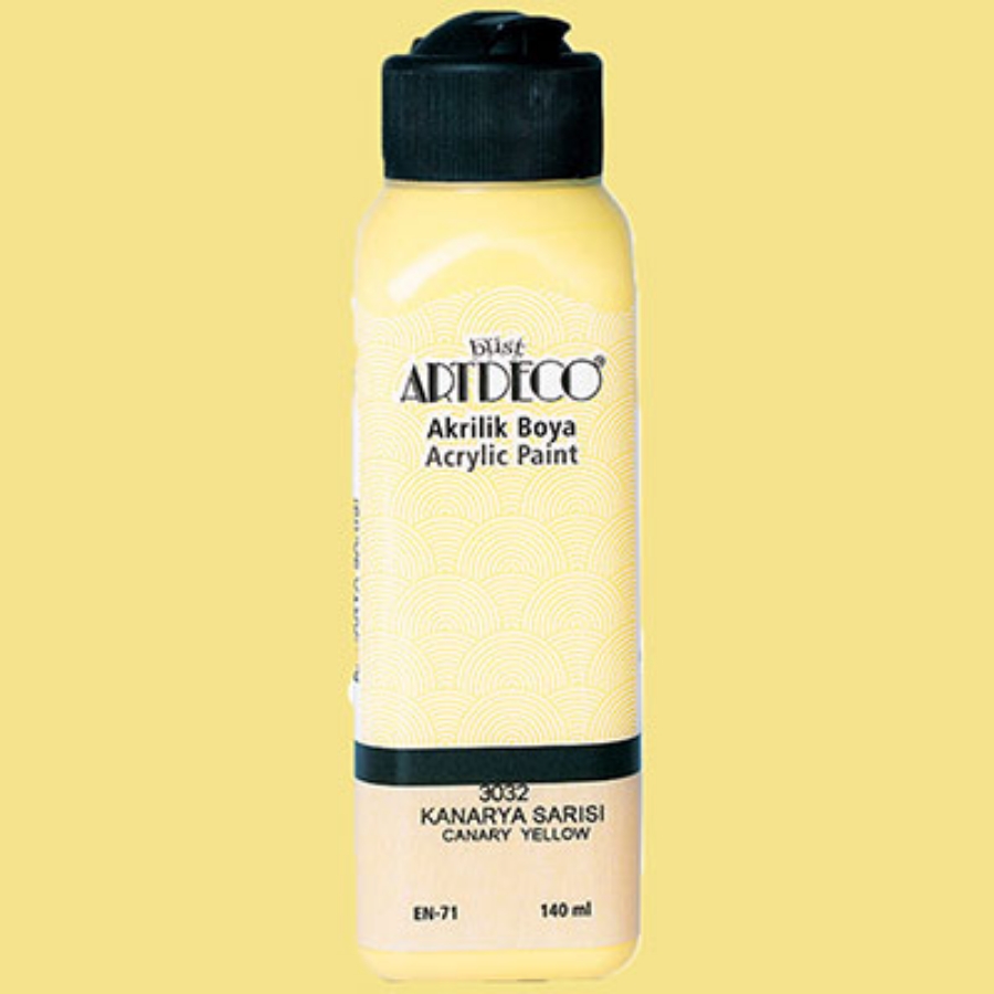 Picture of Artdeco Acrylic Paint 140Ml Canary Yellow 3032