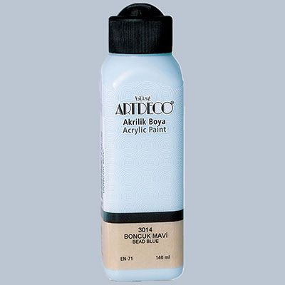 Resim Artdeco Akrilik Boya 140Ml Boncuk Mavi 3014