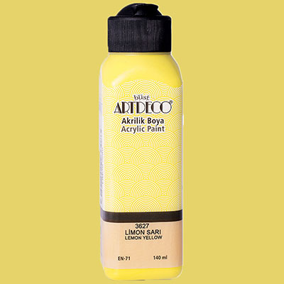 Picture of Artdeco Acrylic Paint 140Ml Lemon Yellow 3627