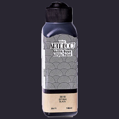 Picture of Artdeco Acrylic Paint 140Ml Black 3618