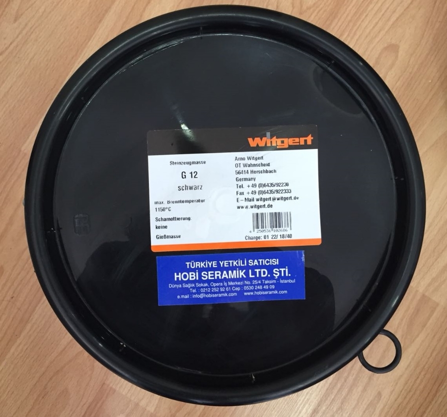 Picture of G 12 Witgert Black casting mud 10 kg bucket (BROWN COMES)