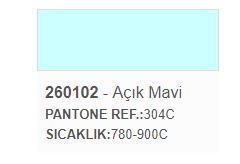 Resim 260102 Açık Mavi Sır Üstü Dekor Boyası