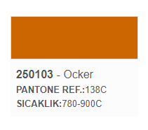 Picture of 250103 Ocker Over Glaze Decoration Paint