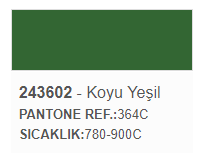 Resim 243602 Koyu Yeşil Sır Üstü Dekor Boyası