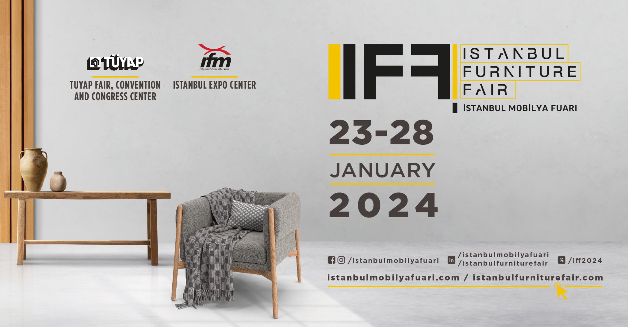 Blog yazısı İstanbul Uluslararası Mobilya Fuarı IIFF 2024 | 23-28 Ocak için resim