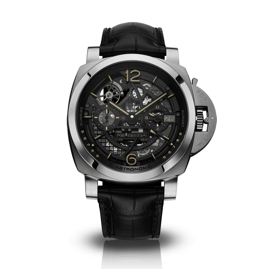 Picture of LUMINOR TOURBILLON MOON PHASES EQUATION OF TIME GMT L’ASTRONOMO - TITANIUM HAND-WOUNDL 50 MM