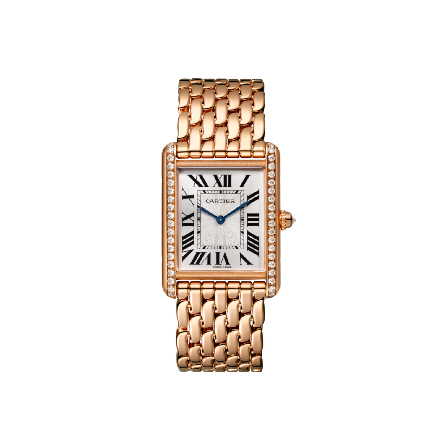 Resim TANK LOUISE CARTIER - PINK GOLD HAND-WOUND LARGE