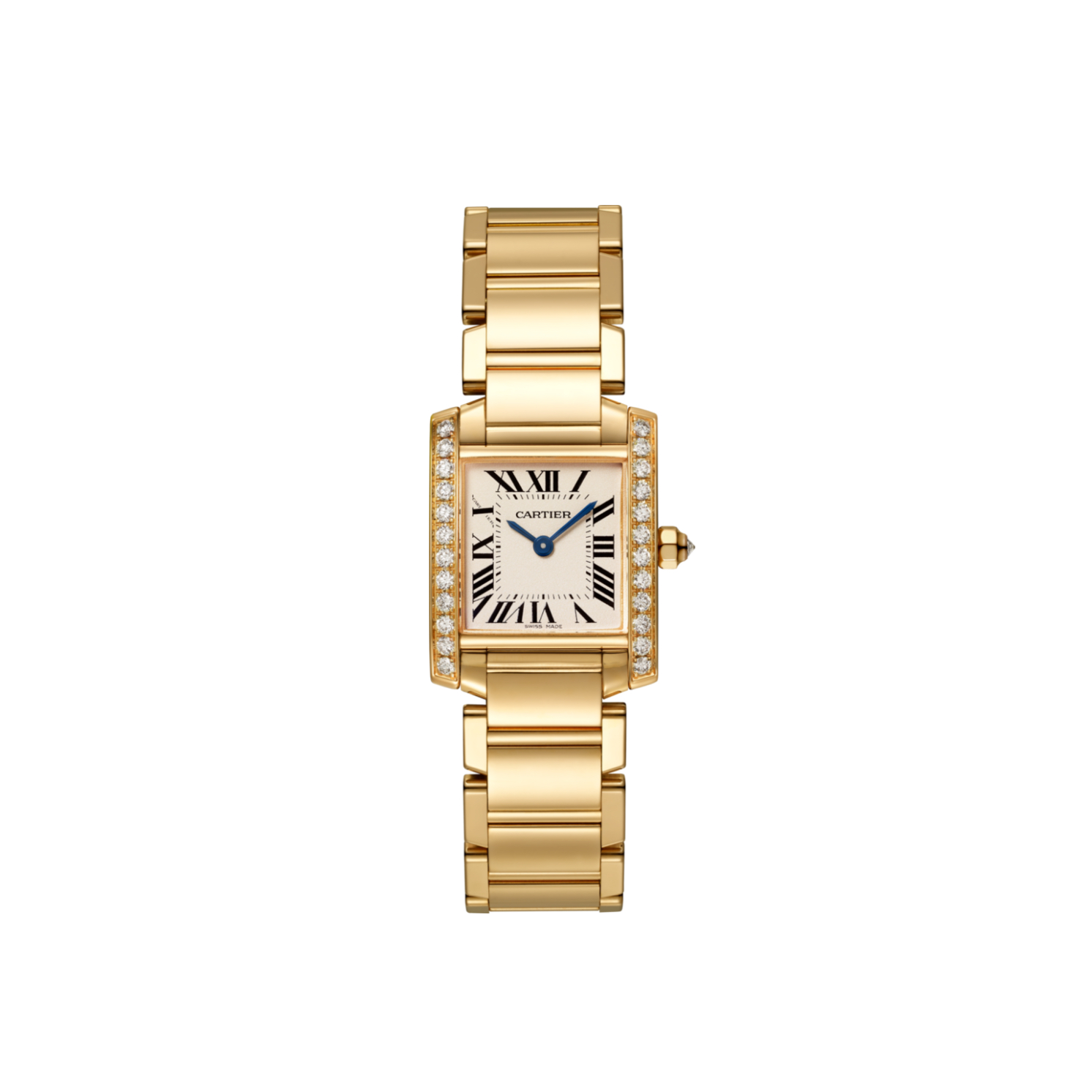 Picture of TANK FRANCAISE - YELLOW GOLD QUARTZ SMALL