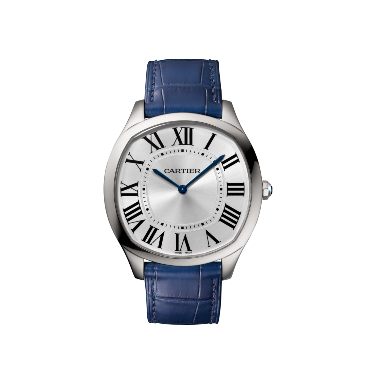 Picture of DRIVE DE CARTIER EXTRA FLAT - STEEL HAND-WOUND