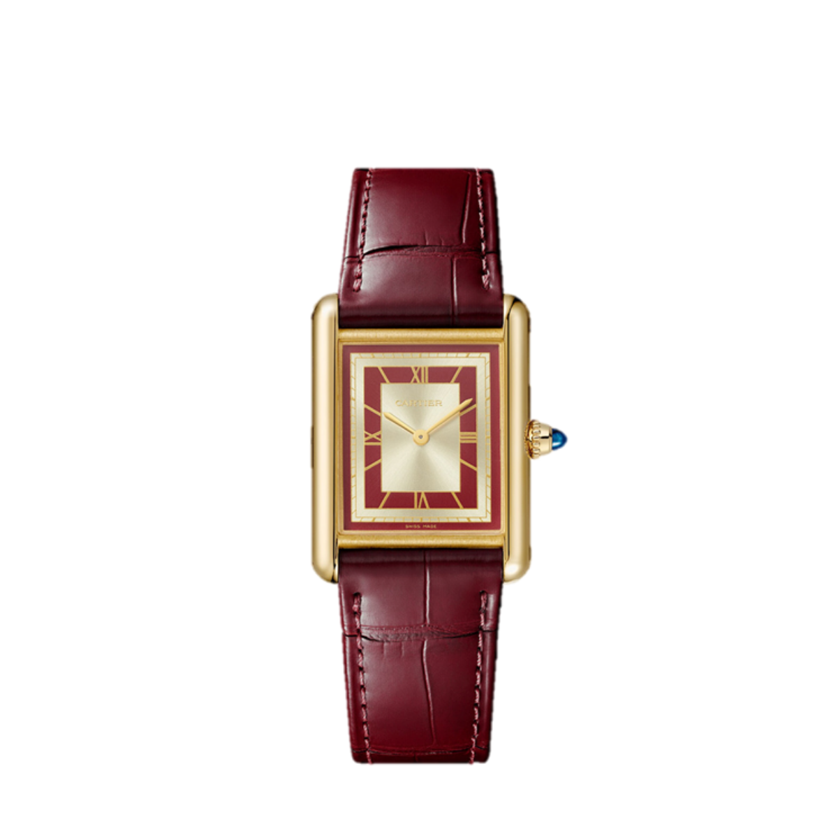 Resim TANK LOUIS CARTIER – YELLOW GOLD HAND WOUND LARGE
