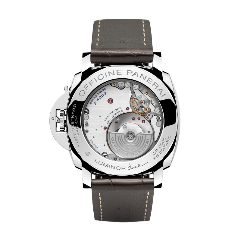 Resim LUMINOR DUE GMT POWER RESERVE - STEEL AUTOMATIC 45 MM