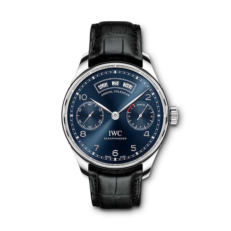 Picture of PORTUGIESER ANNUAL CALENDAR - STEEL AUTOMATIC 44.2 MM